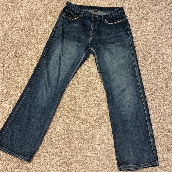 Men’s ALFANI Medium Wash Straight Leg Jeans Sz 30x30 Vintage Style Back Pocket - Picture 7 of 8